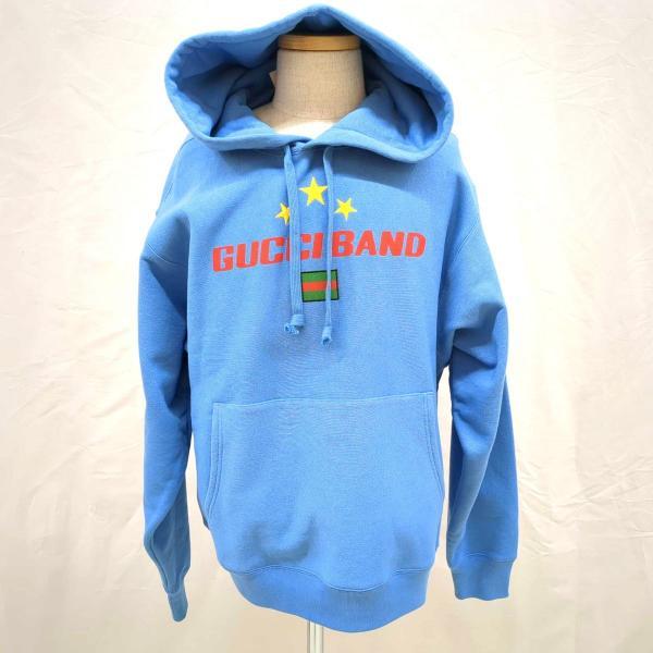 GUCCI（グッチ） 美品 スウェットパーカー 560502 メンズ スカイブルー 