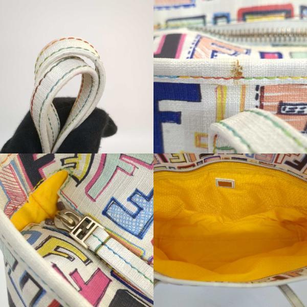 FENDI（フェンディ） トートバッグ ズッカ マルチカラー ホワイト