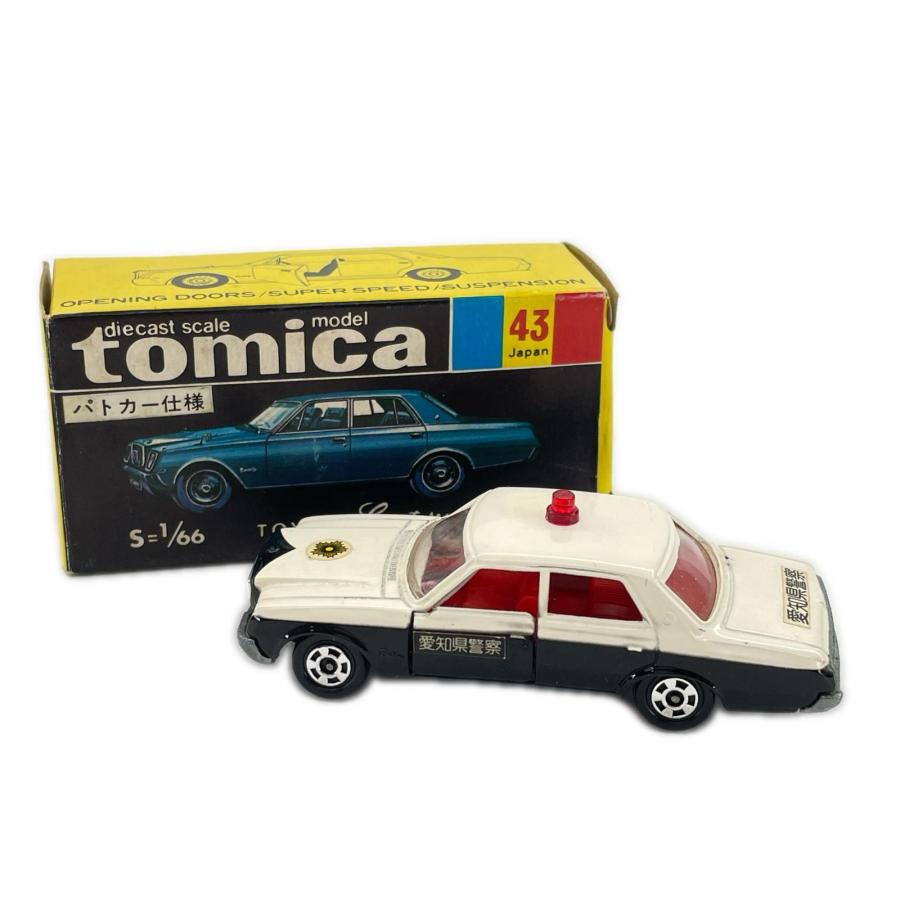 TOMICA　トミカ　 トヨタ　センチュリー　パトカー　愛知警察　箱付き ミニカーショップ ケンボックス トミカ 黒箱☆43☆トヨタセンチュリー