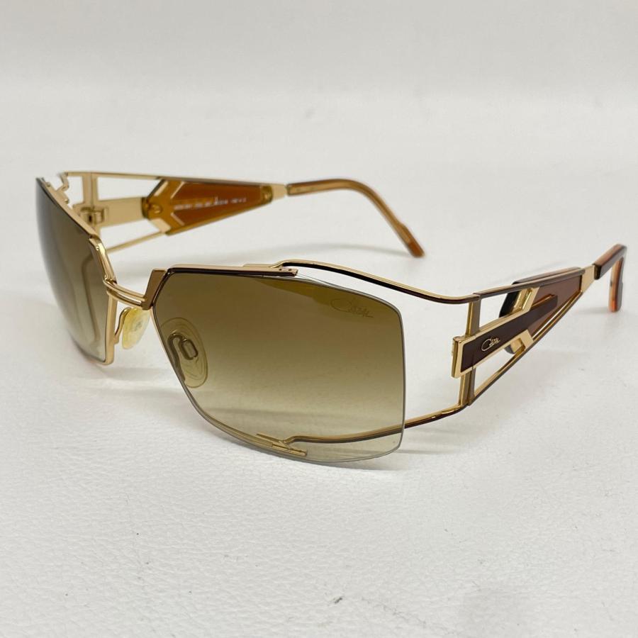 CAZAL カザール サングラス 度なし MOD903 ゴールドフレーム Used CAZAL MOD 903 Sunglasses, Gold/Brown, Teardrop, No