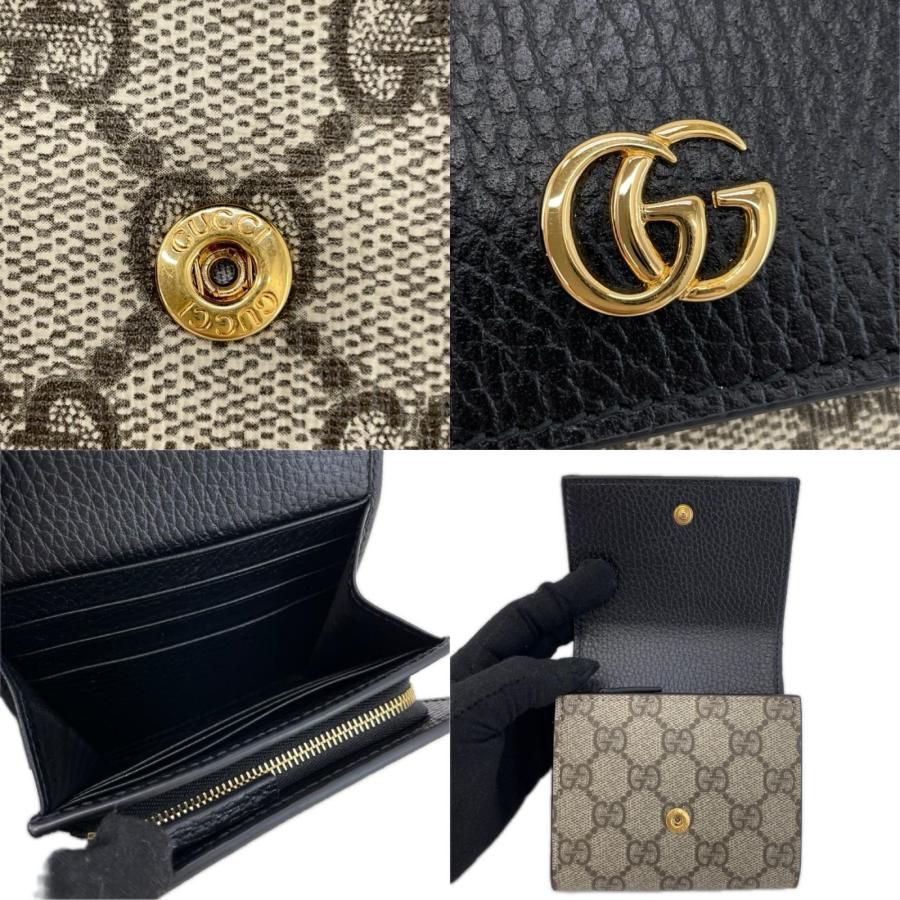 GUCCI（グッチ） 美品 二つ折り財布 GGマーモント GGスプリーム 598587