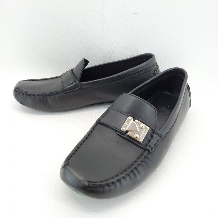 ルイヴィトン ドライビングシューズ サイズ36 ブラック LOUIS VUITTON ...