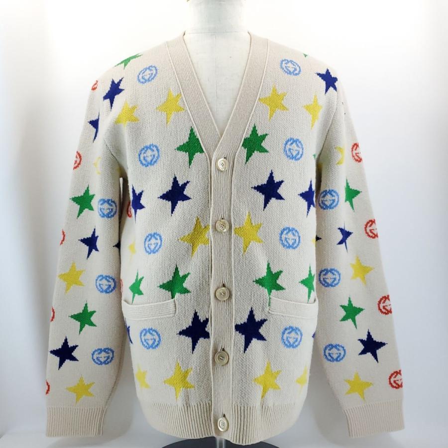 グッチ メンズカーディガン スターウールカーディガン Mサイズ GUCCI グッチ メンズカーディガン スターウールカーディガン Mサイズ GUCCI