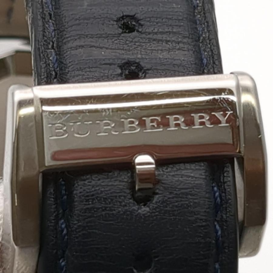 保証付 バーバリー　クロノグラフ　デイト　BU9383　クォーツ　レザー　ネイビー　メンズ　腕時計　BURBERRY　◆3111/藤枝インター店｜pickupjapan｜07