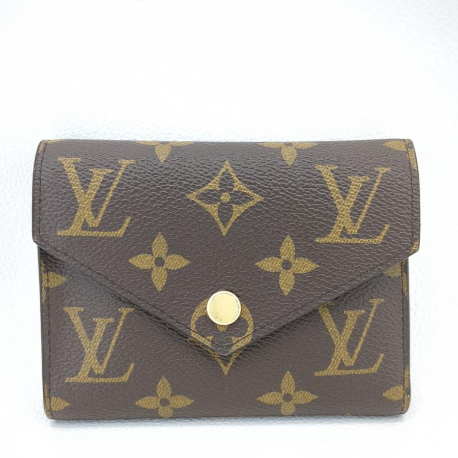ルイヴィトン 二つ折り財布 ポルトフォイユヴィクトリーヌ モノグラム  