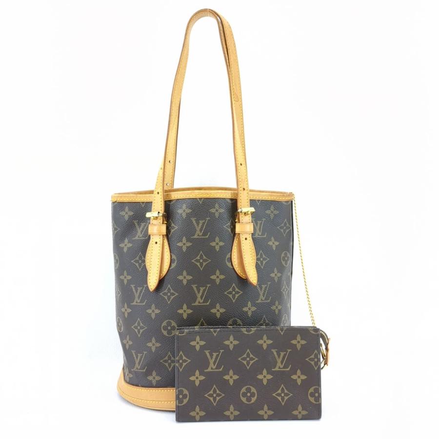 プチ・バケット ルイヴィトン トートバッグ プチバケットPM モノグラム  