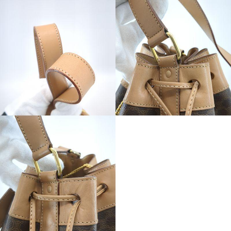 CELINE セリーヌ ショルダーバッグ 巾着ショルダー マカダム CELINE セリーヌ ショルダーバッグ 巾着ショルダー マカダム