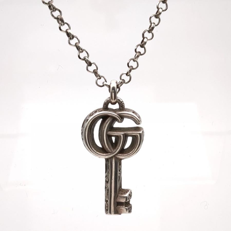 GUCCI 鍵型ネックレス シルバー