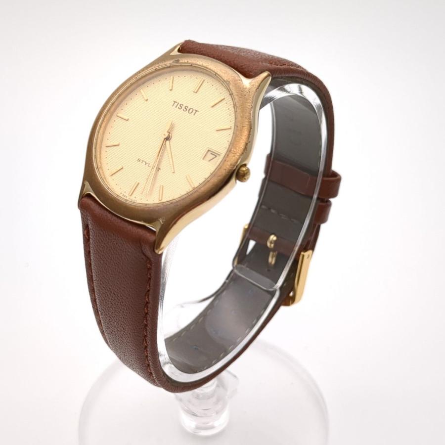 TISSOT 保証付 ティソ スタイリスト クォーツ デイト 3針 F354 TISSOT 保証付 ティソ スタイリスト クォーツ デイト 3針 F354