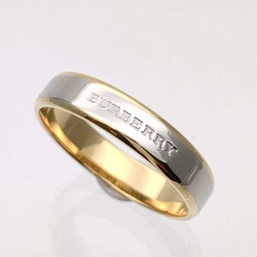 BURBERRY バーバリー リング 24号 K18×Pt1000 5.9g 磨き済 BURBERRY バーバリー リング 24号 K18×Pt1000 5.9g 磨き済