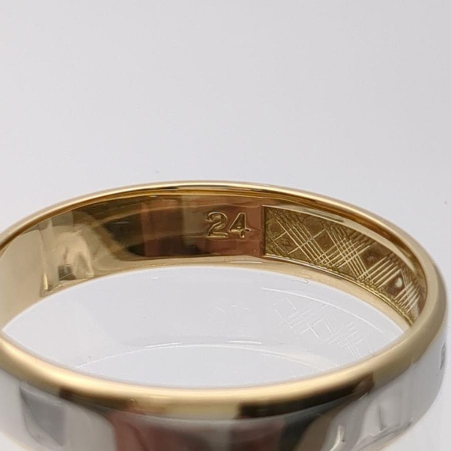BURBERRY バーバリー リング 24号 K18×Pt1000 5.9g 磨き済 BURBERRY バーバリー リング 24号 K18×Pt1000 5.9g 磨き済