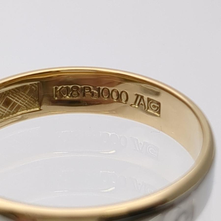 BURBERRY バーバリー リング 24号 K18×Pt1000 5.9g 磨き済 BURBERRY バーバリー リング 24号 K18×Pt1000 5.9g 磨き済