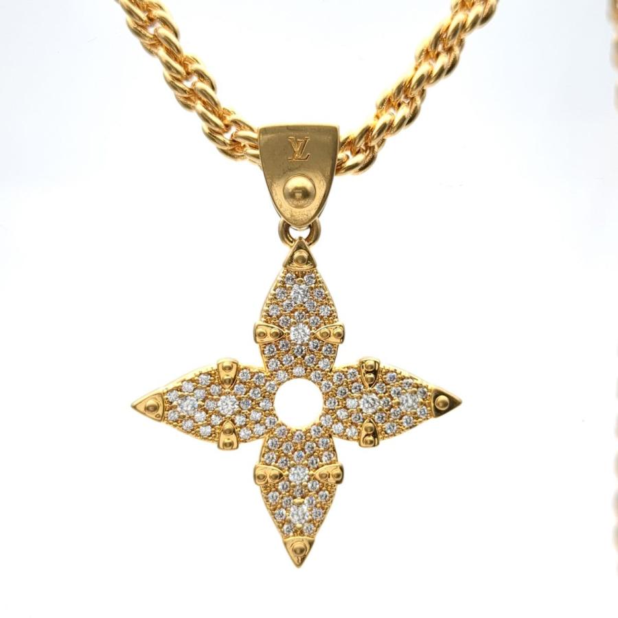 美品 ルイヴィトン ネックレス ペンダントLVロープ M01751 現行 美品 ルイヴィトン ネックレス ペンダントLVロープ M01751 現行