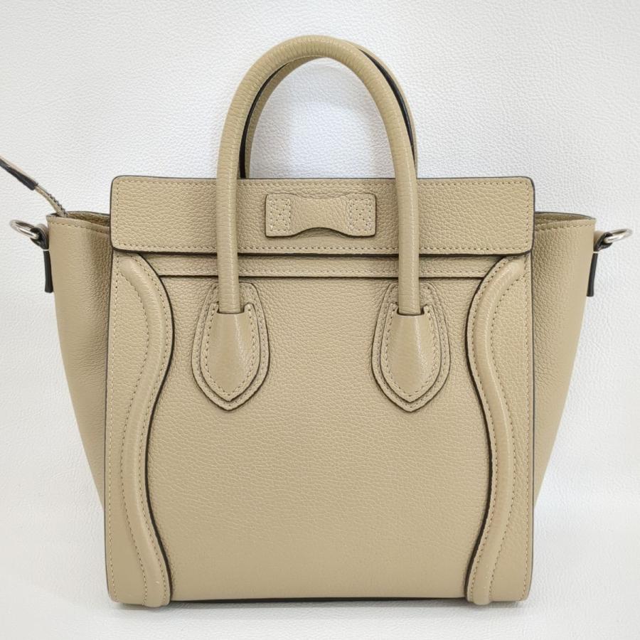 CELINE セリーヌ ハンドバッグ ラゲージ ナノ ショッパー レザー CELINE セリーヌ ハンドバッグ ラゲージ ナノ ショッパー レザー