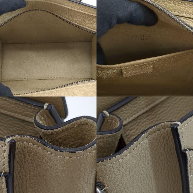 CELINE セリーヌ ハンドバッグ ラゲージ ナノ ショッパー レザー CELINE セリーヌ ハンドバッグ ラゲージ ナノ ショッパー レザー