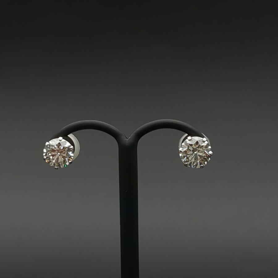 ソーティング 天然ダイヤモンド 1.013ct 1.064ct ピアス プラチナ900  