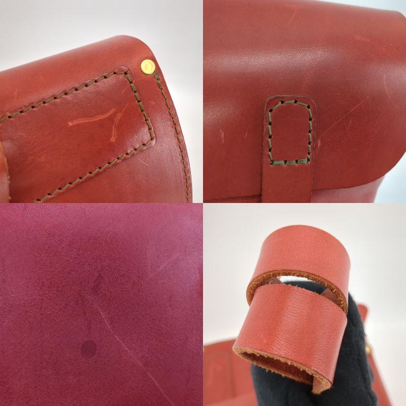 HERZ ヘルツ レザーリュック レッド ブラウン 革製品 HERZ ヘルツ レザーリュック レッド ブラウン 革製品