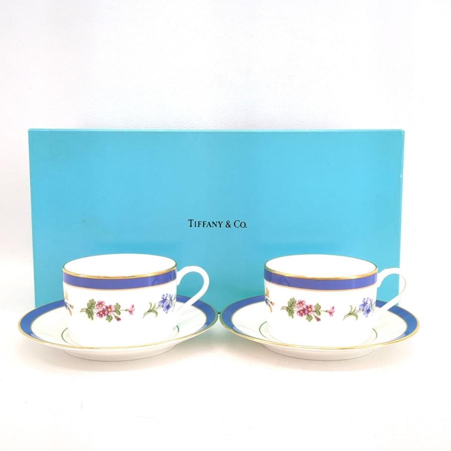 TIFFANY&Co. 未使用 ティファニー カップ&ソーサー フローラル TIFFANY&Co. 未使用 ティファニー カップ&ソーサー フローラル