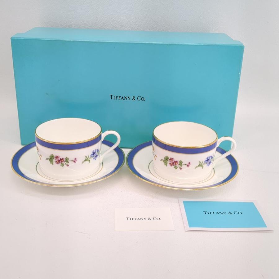TIFFANY&Co. 未使用 ティファニー カップ&ソーサー フローラル TIFFANY&Co. 未使用 ティファニー カップ&ソーサー フローラル