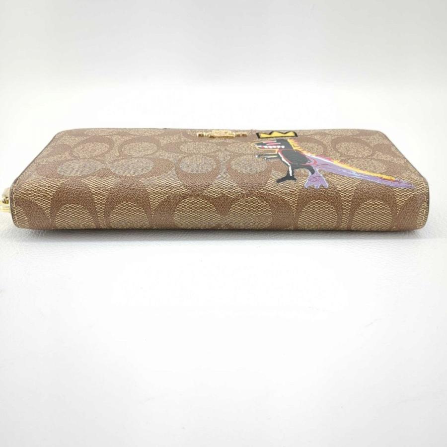 COACH 美品 コーチ バスキア 長財布 ラウンドファスナー COACH 美品 コーチ バスキア 長財布 ラウンドファスナー
