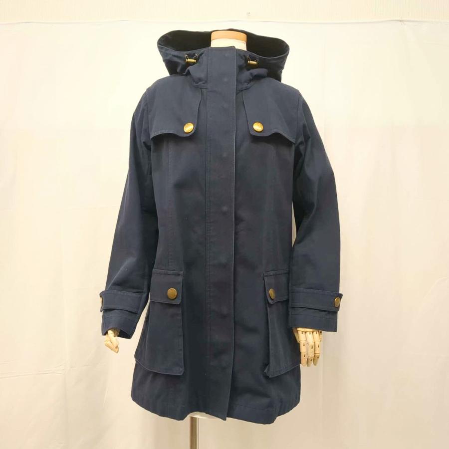 BURBERRY バーバリー ミリタリーコート レディース ネイビー L 