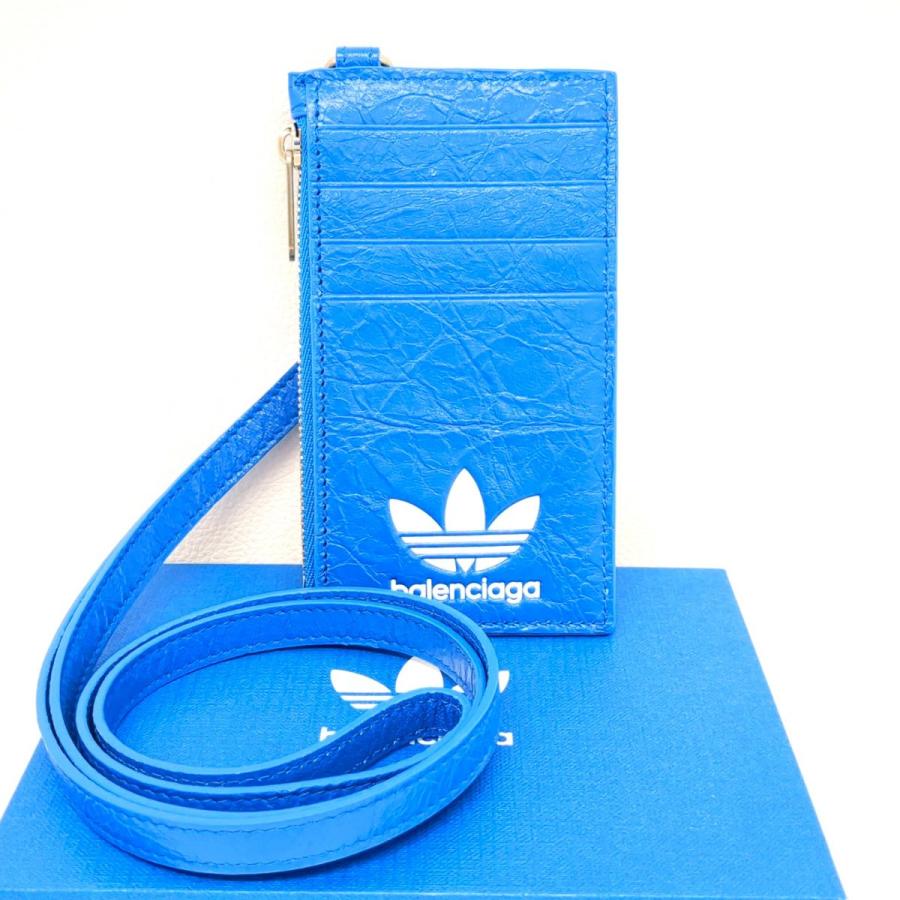 BALENCIAGA×adidas バレンシアガ×アディダス/ストラップ付フラグメントケース/721894/109********/SAランク/19【中古】 BALENCIAGA（バレンシアガ） 美品 アディダスコラボ フラグメント