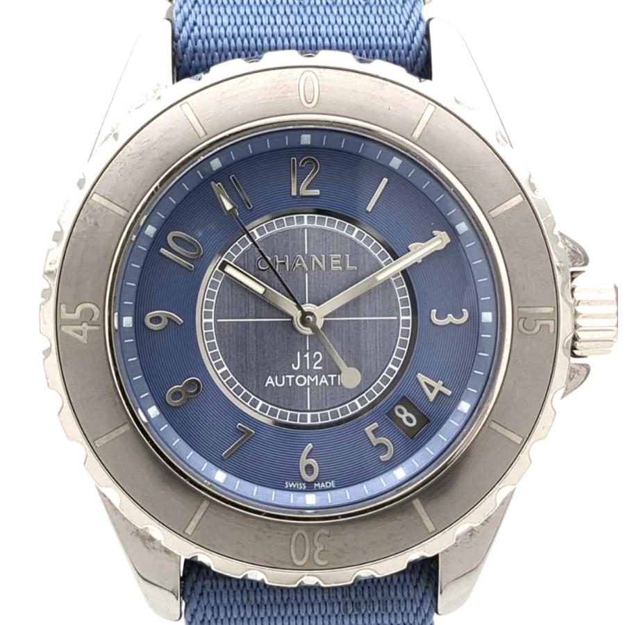 J12 保証付 シャネル J12 G.10 H4338 自動巻 ギャラ 純正レザーベルト  