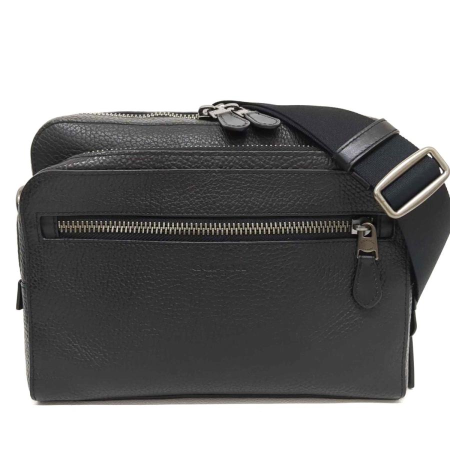 売ります。 COACH コーチ ショルダーバッグ レザー 91484 COACH ブラック クロス