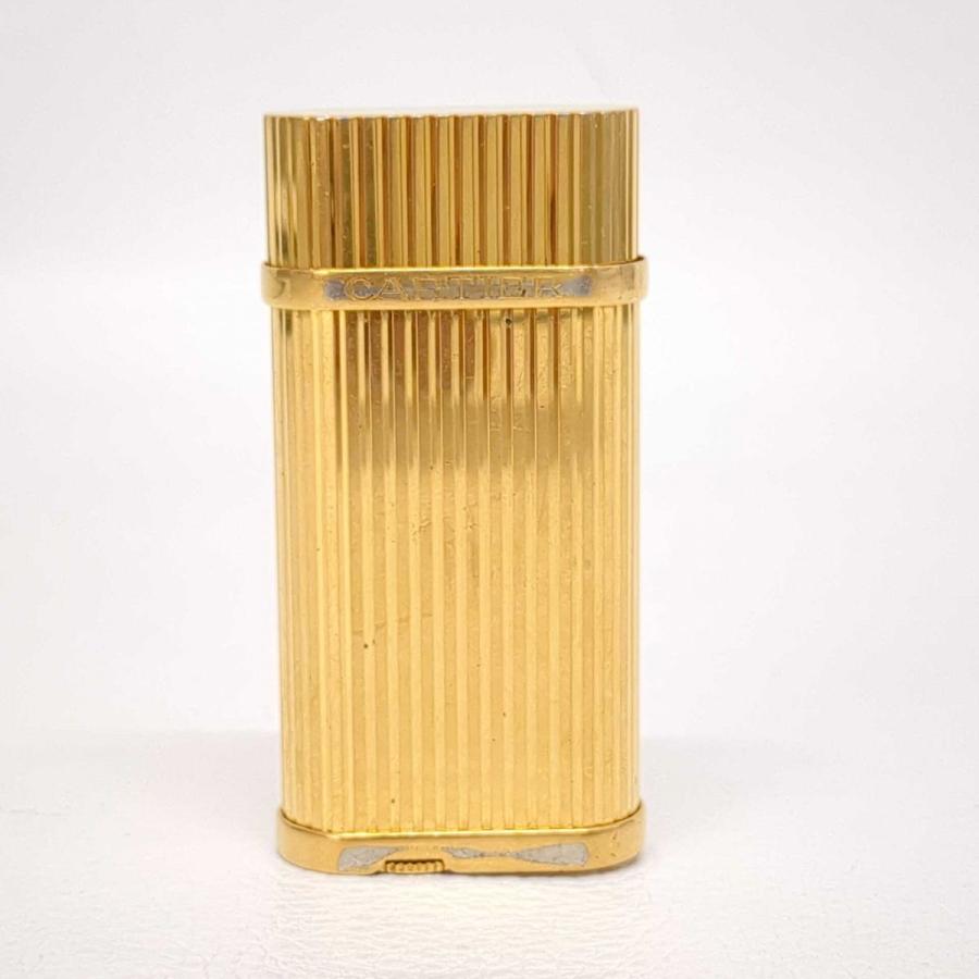 Cartier（カルティエ） ライター ゴドロン ゴールドメッキ 着火OK 喫煙