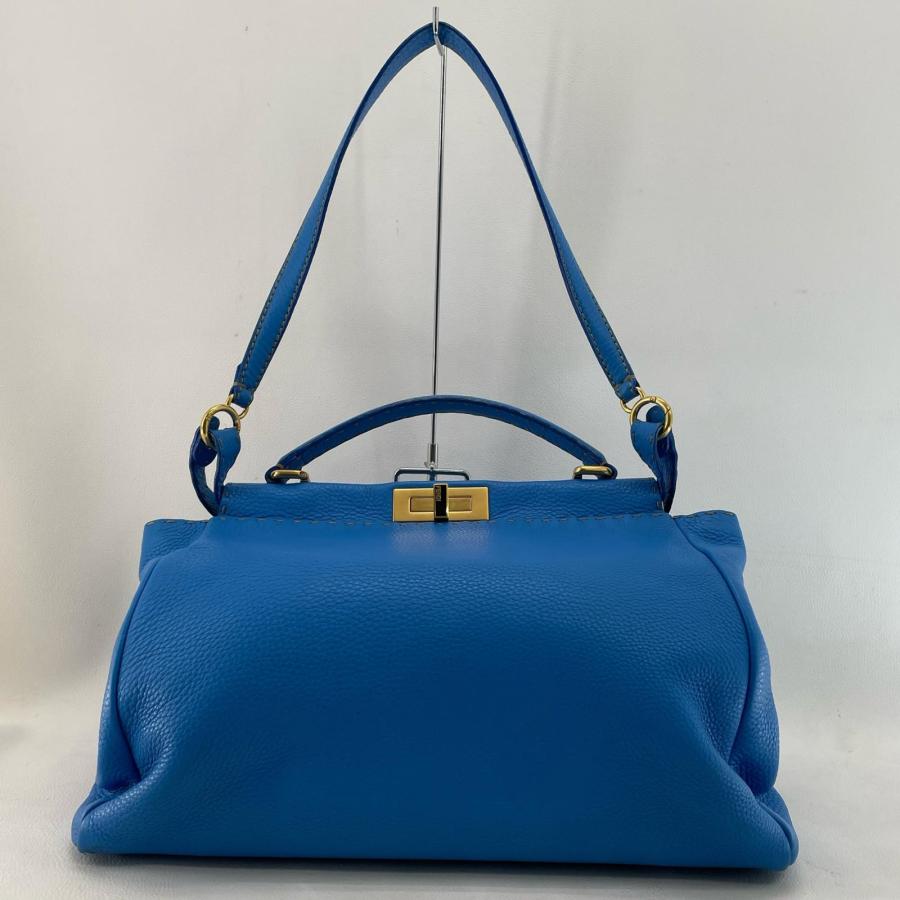 FENDI（フェンディ） バッグ 2WAYバッグ 程度B ブルー ピーカブー 