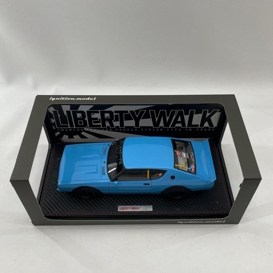 週末値下げ！イグニッションモデル　1/18 LBWK ケンメリ ブルー　0433 イグニッションモデル ダイキャストカー ブルー 0433 ignittion model