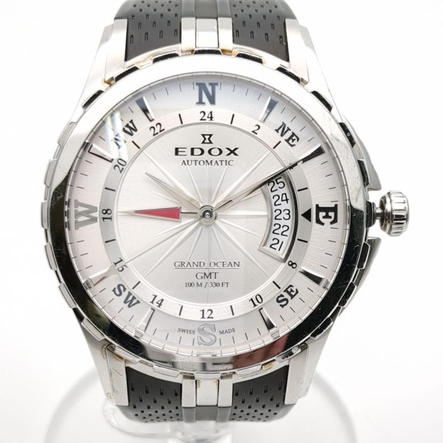 保証付 エドックス グランドオーシャン 93004 自動巻き メンズ EDOX 腕時計 中古 3114/高洲店