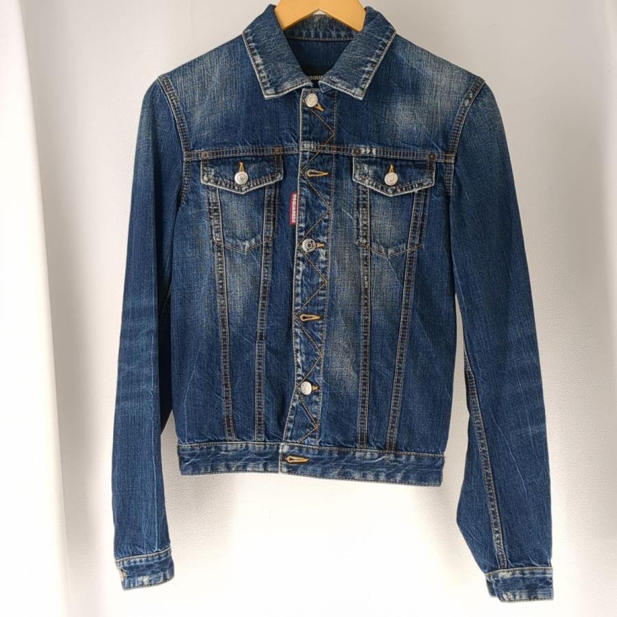 DSQUARED2 ディースクエアード デニムジャケット サイズ 44 ダメージ 