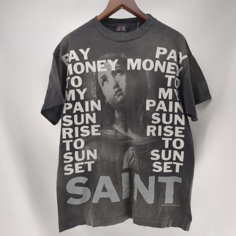 SAINT Mxxxxxx セントマイケル 半袖Tシャツ M ブラック メンズ SAINT Mxxxxxx セントマイケル 半袖Tシャツ M ブラック メンズ