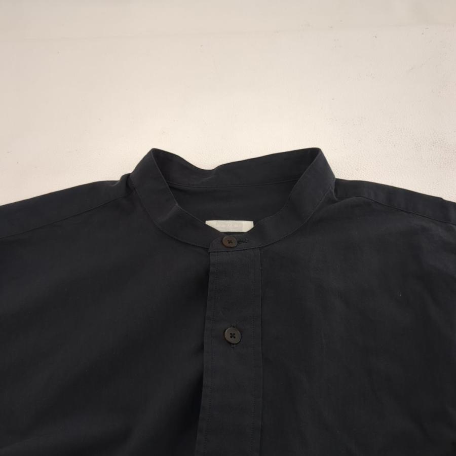 COMOLI コモリ バンドカラーシャツ サイズ 1 ネイビー X01-02002 COMOLI コモリ バンドカラーシャツ サイズ 1 ネイビー X01-02002