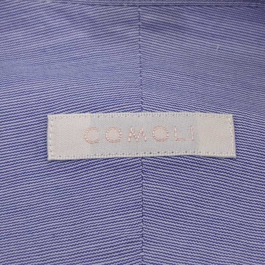 COMOLI コモリ バンドカラーシャツ サイズ 1 ブルー W03-02002 COMOLI コモリ バンドカラーシャツ サイズ 1 ブルー W03-02002