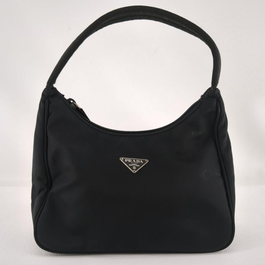 PRADA プラダ ハンドバッグ ナイロン ホーボー ブラック PRADA プラダ ハンドバッグ ナイロン ホーボー ブラック