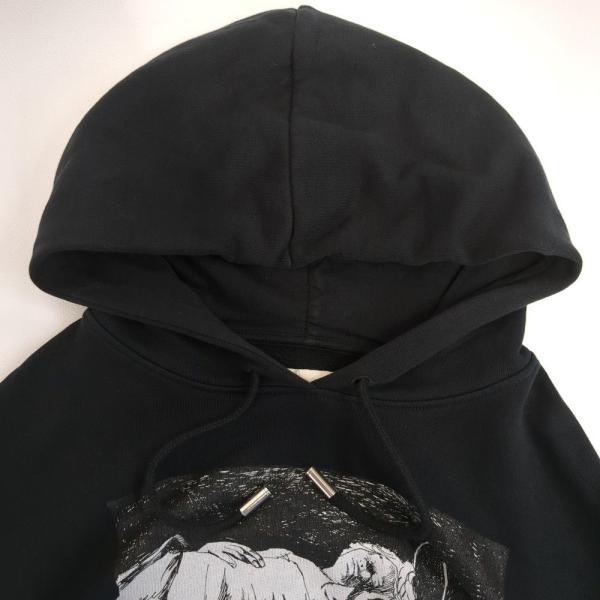 OFFWHITE オフホワイト パーカー メンズ ブラック SIZE S フーディ 
