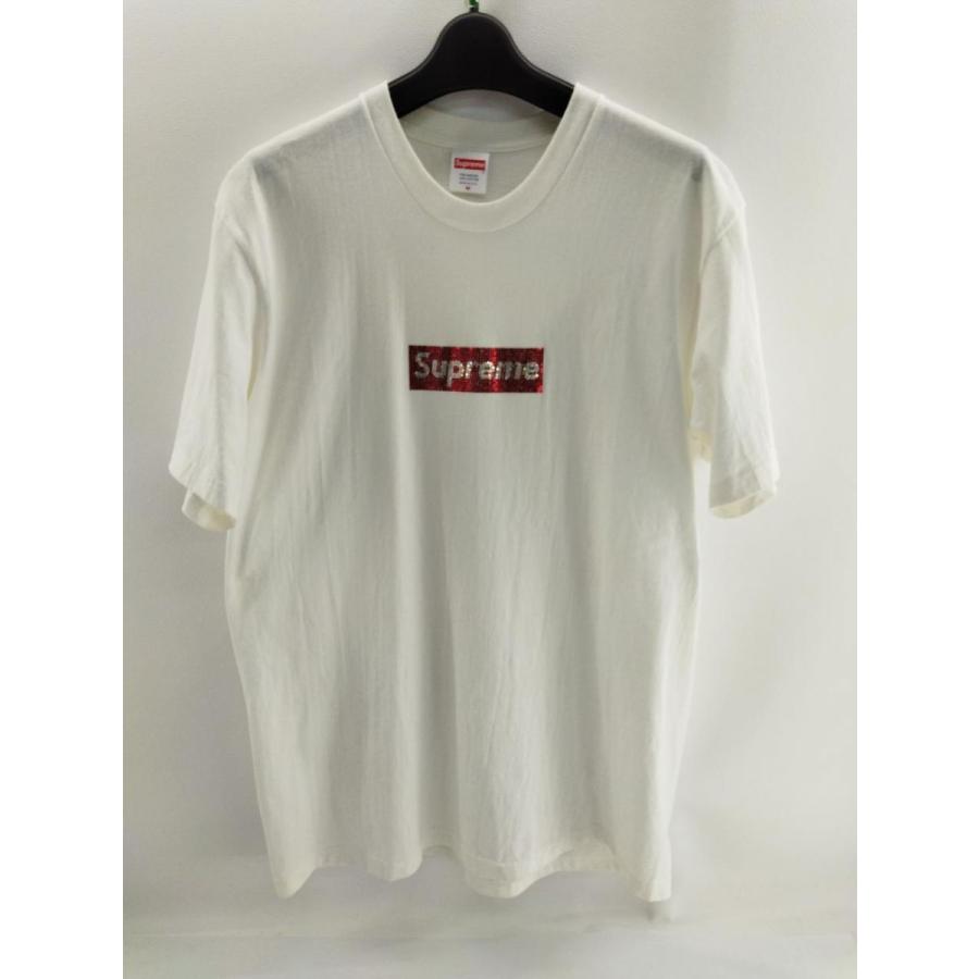 SUPREME シュプリーム スワロフスキー Tシャツ ボックス ロゴ 半袖Ｔ