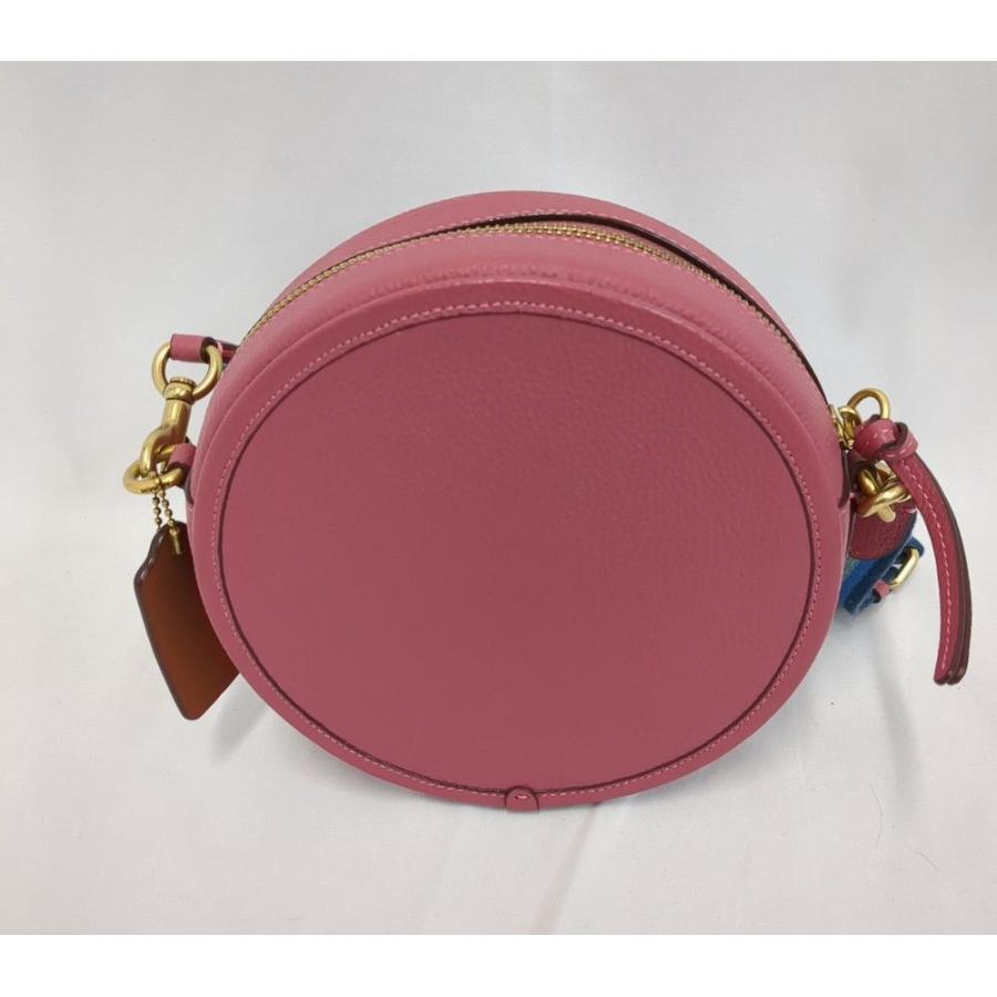 COACH キア サークル C3427 ショルダーバッグ 丸型 ラウンド ポシェット レインボーカラー コンパクト ピンク コーチ   ◆3115/登呂店｜pickupjapan｜04