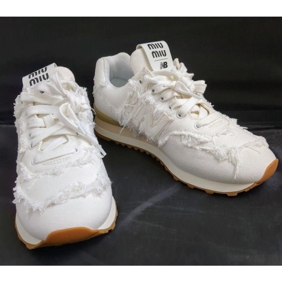 New Balance × Miu Miu コラボスニーカー White SIZE 40 New Balance × Miu Miu コラボスニーカー White SIZE 40
