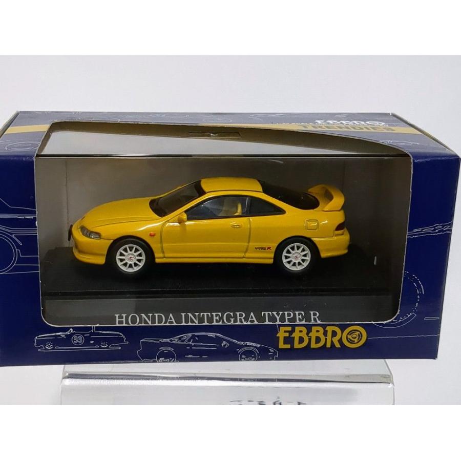 エブロ EBBRO ホンダ インテグラ タイプR イエロー 1/43 ミニカー