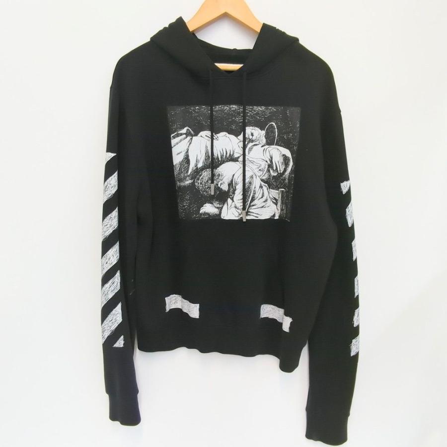 OFF-WHITEオフホワイト　フーディー　パーカー　黒　サイズS 1度着用 Off-White ロングスリーブ パーカー | ブラック | FARFETCH JP