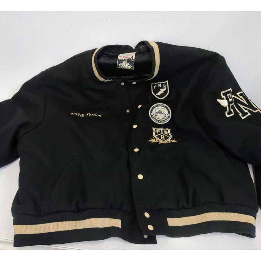 PNB NATION スタジャン SIZE XXL メンズ ブラック ヒップホップ PNB NATION スタジャン SIZE XXL メンズ ブラック ヒップホップ