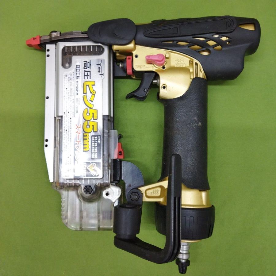 ハイコーキ（旧：日立工機）高圧ピン釘打機 NP55HM ケース付 高圧エア 