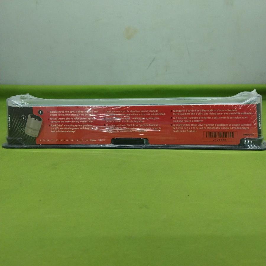 Snap-on ※未使用品 SNAP-ON 212FSMY シャローソケットセット 差込角3/8 