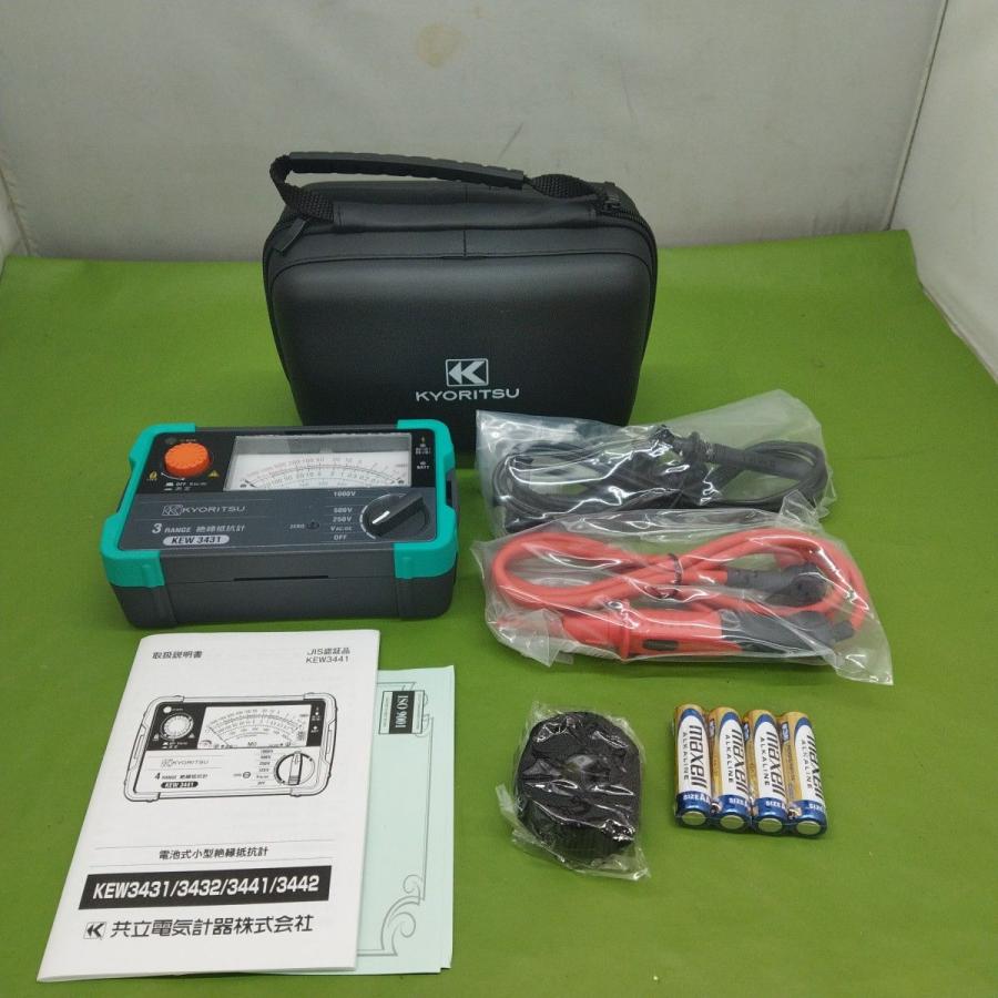 共立電気計器 美品 KYORITSU (共立電気計器) 3レンジアナログ絶縁抵抗 