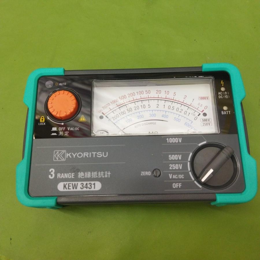 共立電気計器 美品 KYORITSU (共立電気計器) 3レンジアナログ絶縁抵抗 