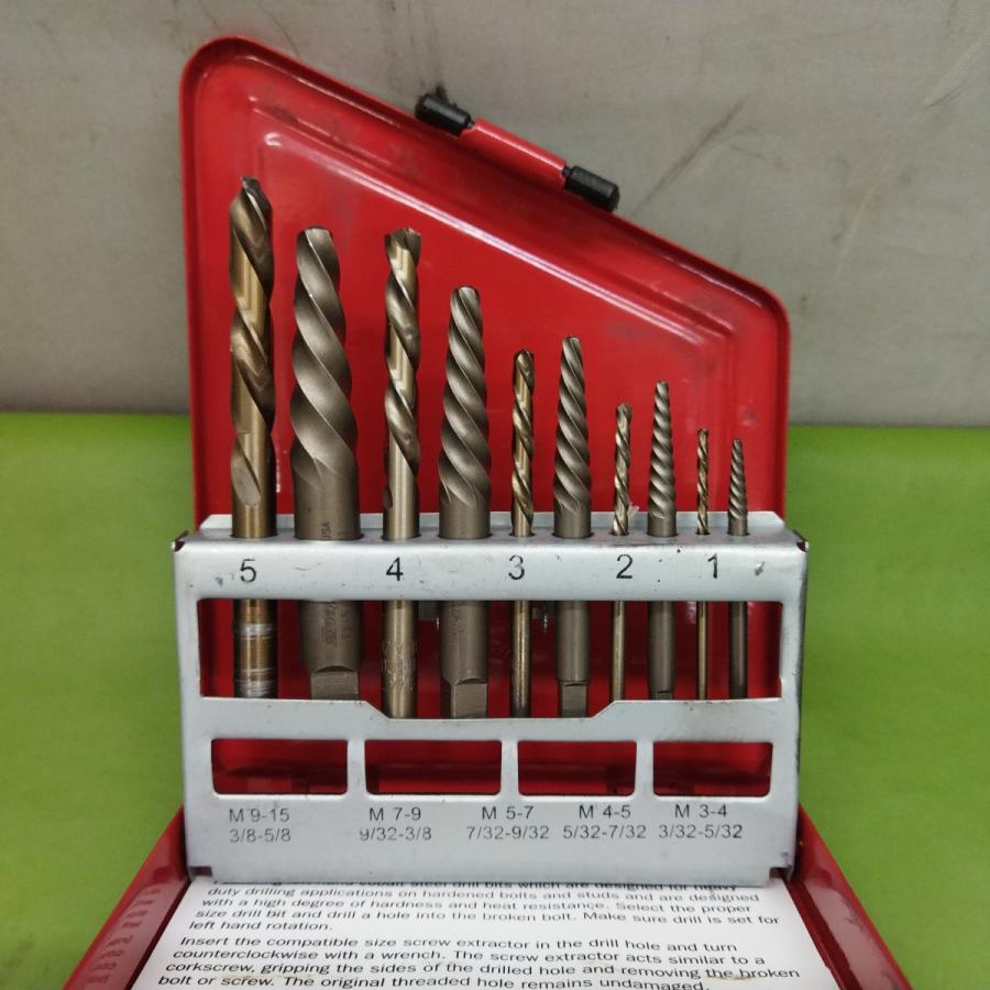 Snap-on スナップオン 逆回転用エキストラクター ドリルセット EXDL10 SNAP-ON 3116/工具宮竹店 : ピックアップ ...