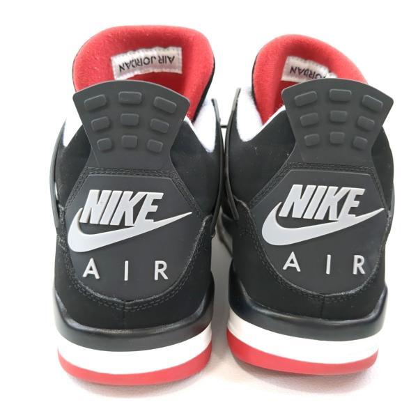 NIKE ナイキ AIR JORDAN4 308497-060 RETRO BRED ハイカットスニーカー ブラック メンズ SIZE ...